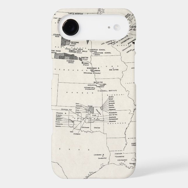 MAP: AMERICAN INDIANS 2 Case-Mate SAMSUNG GALAXY CASE (Back)