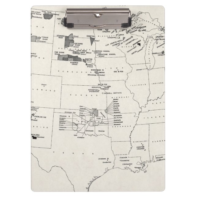 MAP: AMERICAN INDIANS 2 CLIPBOARD (Front)