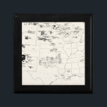 MAP: AMERICAN INDIANS 2 GIFT BOX<br><div class="desc">Indian tribes,  reservations and settlements in the United States.' Compiled and drawn by Sam Attahvich,  1939.</div>