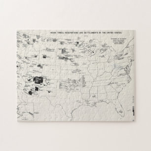 MAP: AMERICAN INDIANS 2 JIGSAW PUZZLE
