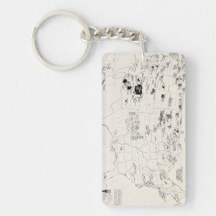 MAP: AMERICAN INDIANS 2 KEY RING