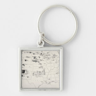 MAP: AMERICAN INDIANS 2 KEY RING