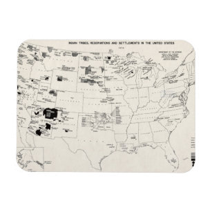 MAP: AMERICAN INDIANS 2 MAGNET