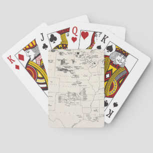 MAP: AMERICAN INDIANS 2 PLAYING CARDS