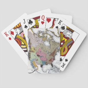 MAP: AMERICAN INDIANS 3 PLAYING CARDS