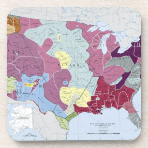 MAP: AMERICAN INDIANS COASTER