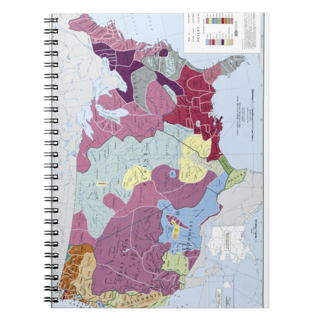 MAP: AMERICAN INDIANS SPIRAL NOTEBOOK (Front)
