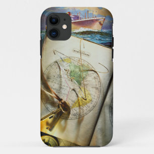 Map And Compass Case-Mate iPhone Case