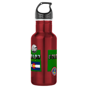 Map and Picture Text of Colorado 532 Ml Water Bottle