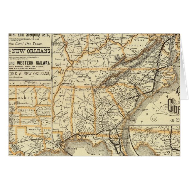 Map Atlantic Coast Line (Front Horizontal)