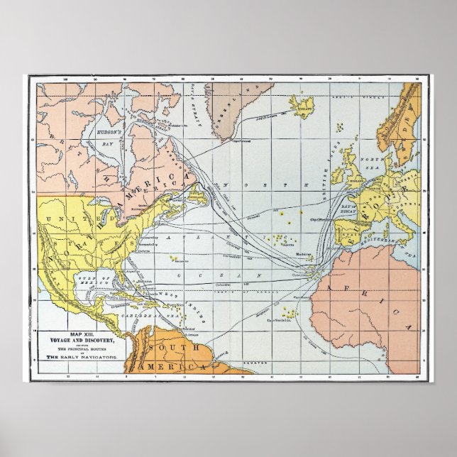 MAP: ATLANTIC VOYAGES POSTER (Front)