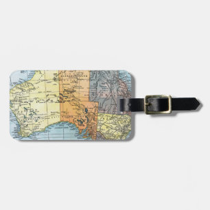 MAP: AUSTRALIA, c1890 Luggage Tag