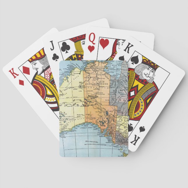 MAP: AUSTRALIA, c1890 Playing Cards (Back)