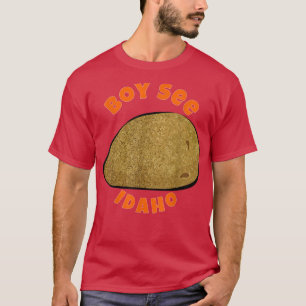 Map Boise Idaho Home State Of Idaho Boy See Idaho  T-Shirt
