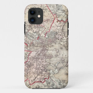 Map: Boston, 1883 Case-Mate iPhone Case