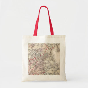 Map: Boston, 1883 Tote Bag