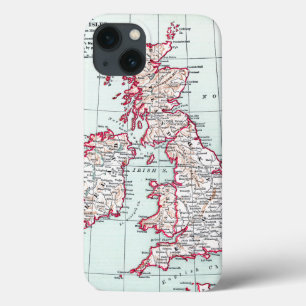 MAP: BRITISH ISLES, c1890 iPhone 13 Case