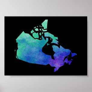 Map Canada Poster