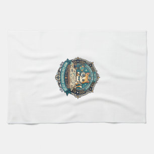 Map Cartography Cat Funny Cat Lover Design - Map C Tea Towel