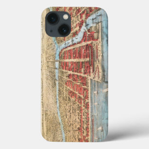 MAP: CHICAGO, c1857 iPhone 13 Case