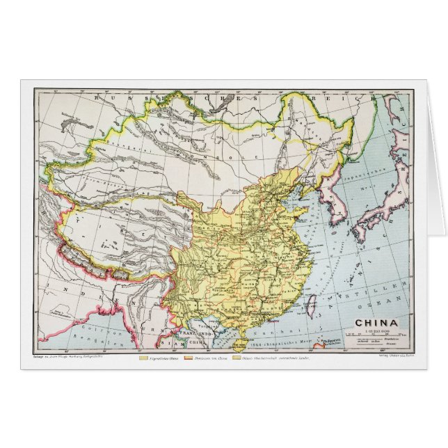 MAP: CHINA, 1910 (Front Horizontal)