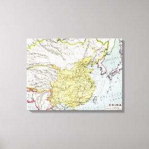 MAP: CHINA, 1910 CANVAS PRINT