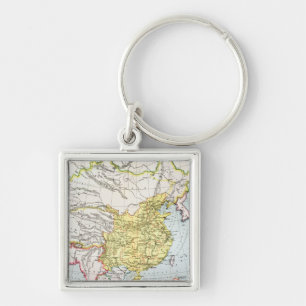 MAP: CHINA, 1910 KEY RING