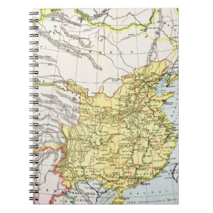 MAP: CHINA, 1910 NOTEBOOK