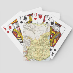 MAP: CHINA, 1910 PLAYING CARDS