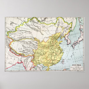 MAP: CHINA, 1910 POSTER