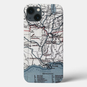 MAP: CIVIL WAR, 1861 iPhone 13 CASE