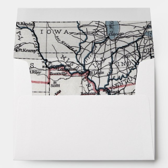 MAP: CIVIL WAR, 1861 ENVELOPE (Back (Bottom))