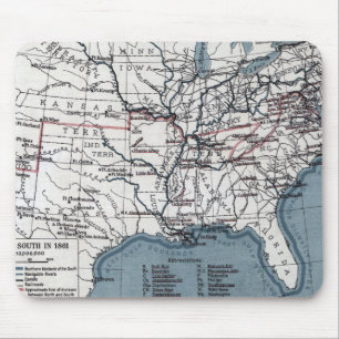 MAP: CIVIL WAR, 1861 MOUSE PAD