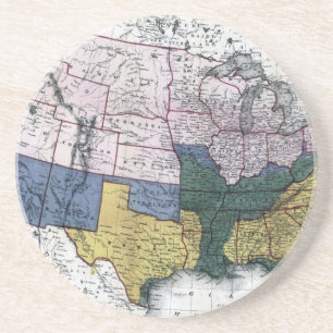MAP: CIVIL WAR, 1864 COASTER