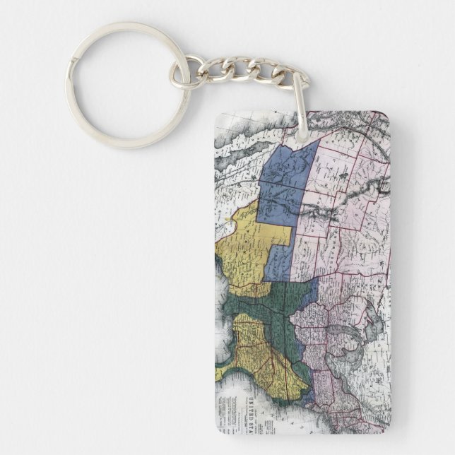 MAP: CIVIL WAR, 1864 KEY RING (Front)