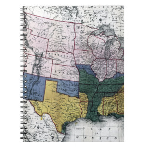 MAP: CIVIL WAR, 1864 NOTEBOOK