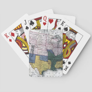 MAP: CIVIL WAR, 1864 PLAYING CARDS