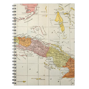 MAP: CUBA, 1900 SPIRAL NOTEBOOK