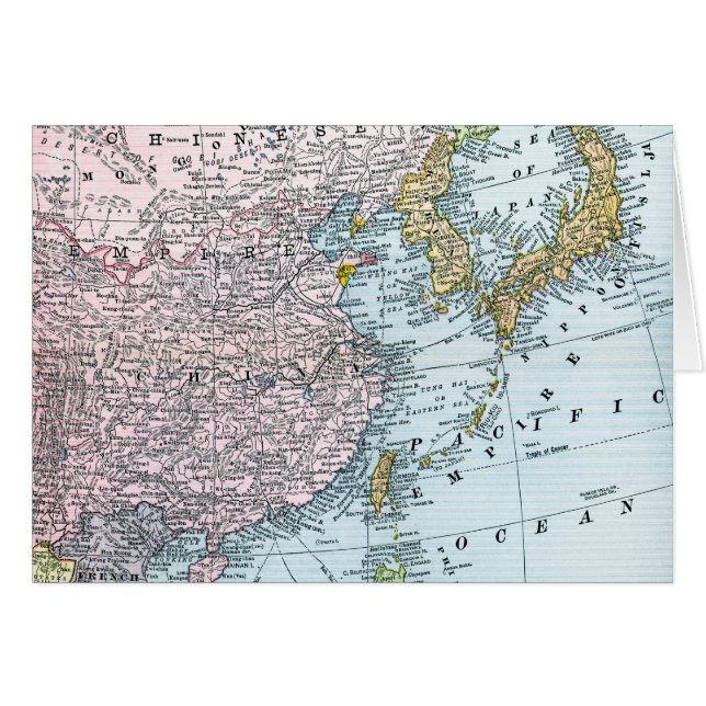 MAP: EAST ASIA, 1907 (Front Horizontal)