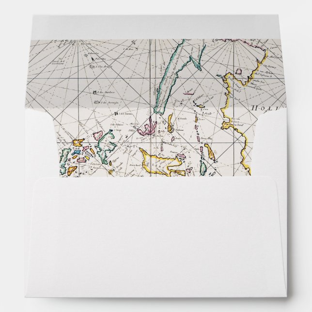 MAP: EAST INDIES, 1670 ENVELOPE (Back (Bottom))