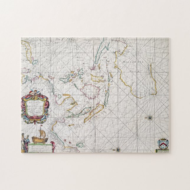 MAP: EAST INDIES, 1670 JIGSAW PUZZLE (Horizontal)