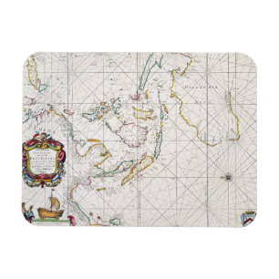 MAP: EAST INDIES, 1670 MAGNET