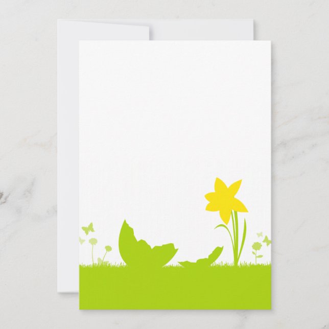 map Easter Narzisse egg shell (Front)