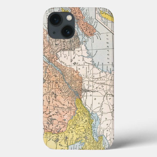 MAP: EASTERN CANADA Case-Mate iPhone CASE (Back)