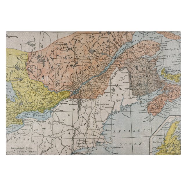 MAP: EASTERN CANADA CUTTING BOARD (Front)