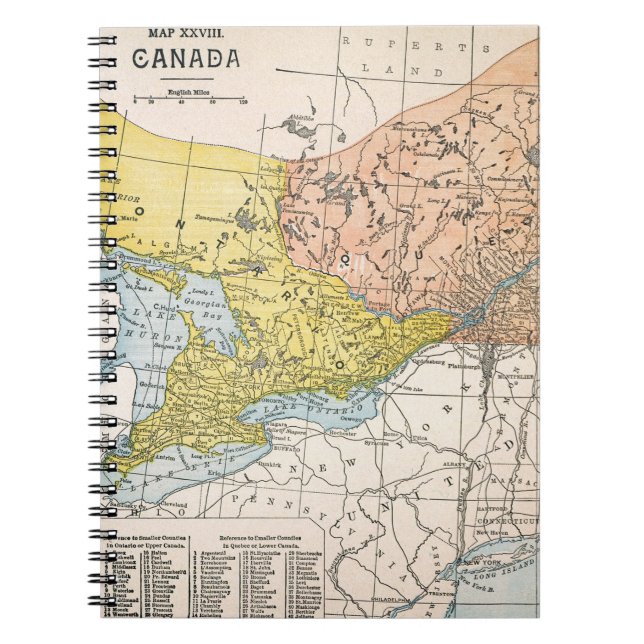MAP: EASTERN CANADA NOTEBOOK (Front)