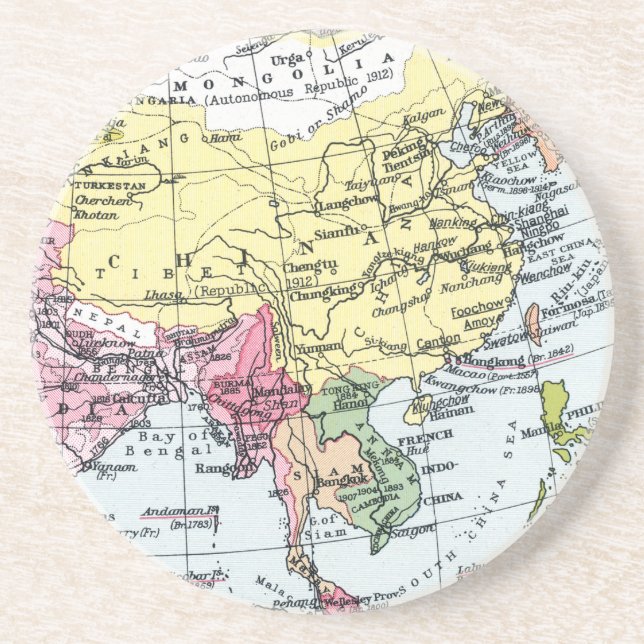 MAP: EUROPE IN ASIA COASTER (Front)