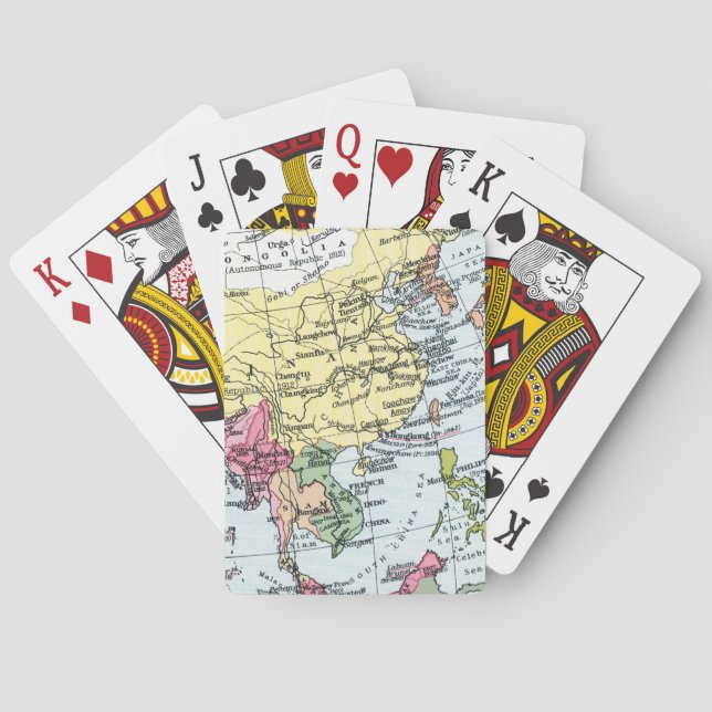 MAP: EUROPE IN ASIA PLAYING CARDS (Back)