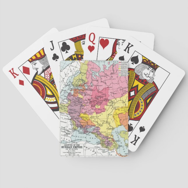 MAP: EXPANSION OF RUSSIA PLAYING CARDS (Back)