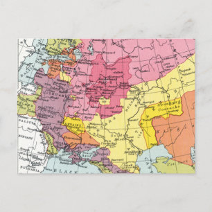 MAP: EXPANSION OF RUSSIA POSTCARD